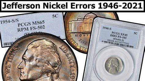 org T. . 1940 nickel error list